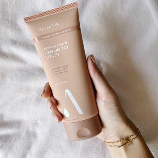 Azure Tan | Nourish & glow gradual tanning lotion